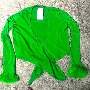 Long sleeve crop top